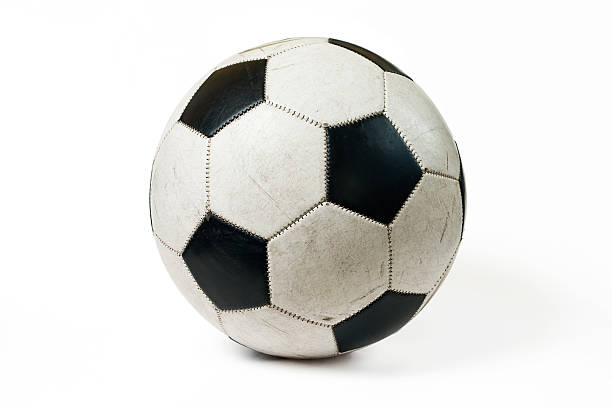 istock Used soccer ball 120803981