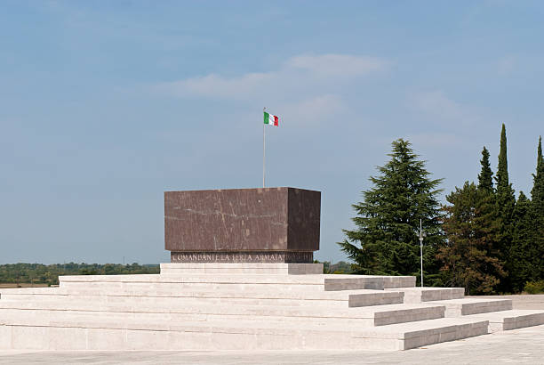 Military Cemetery in Redipuglia, Italy stock photo
