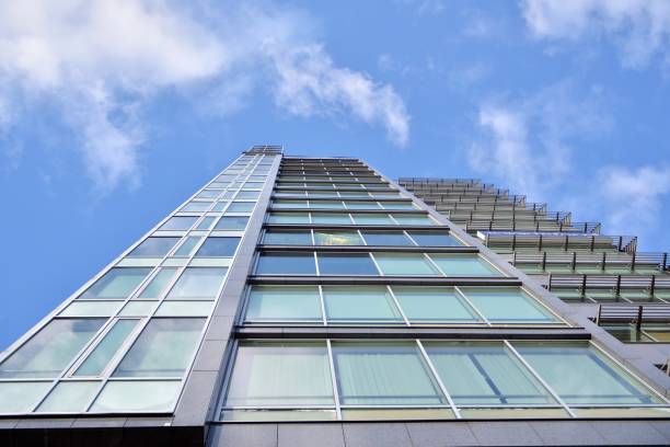 istock Facade fragment of a modern office building. 1208044321