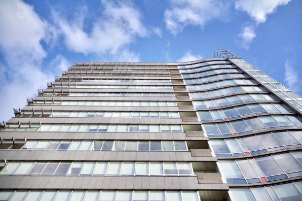 istock Facade fragment of a modern office building. 1208044420