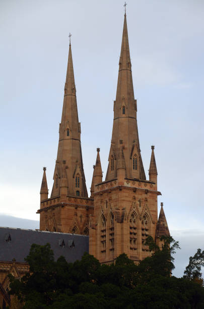 istock St. Mary's cathedral bell towers, Sydney 1208088085