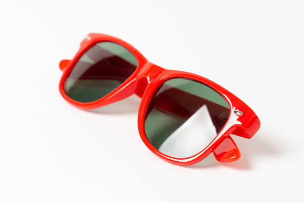 istock red plastic sunglasses isolated on white background 1208089488