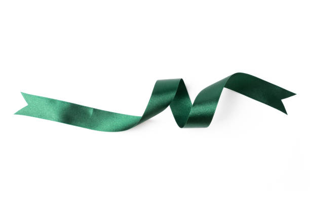 istock green banners ribbons label on white background 1208089499