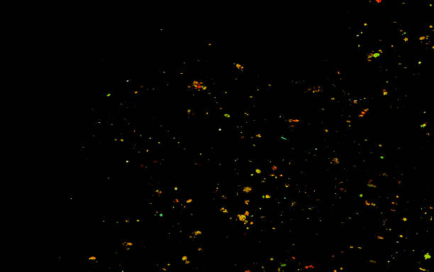 istock Golden confetti. Abstract background with golden shiny sparkling sparkles. 1208090517