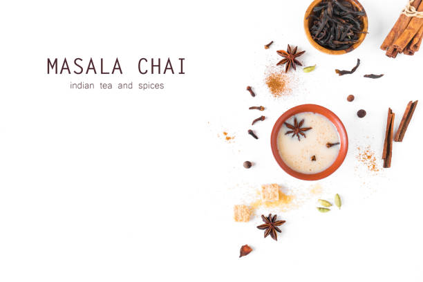 indian masala chai tea - cardamom spice indian culture isolated imagens e fotografias de stock