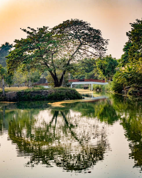 A river in sunset tranquillity
