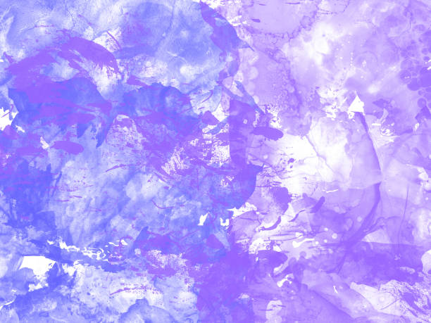 istock Abstract painting of violet watercolor 1208105679