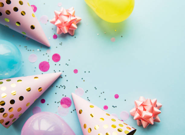 istock Happy birthday or party background 1208109272
