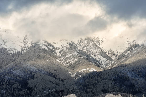 istock Winter landscape. winter mountains landscape. Beautiful winter 1208111772