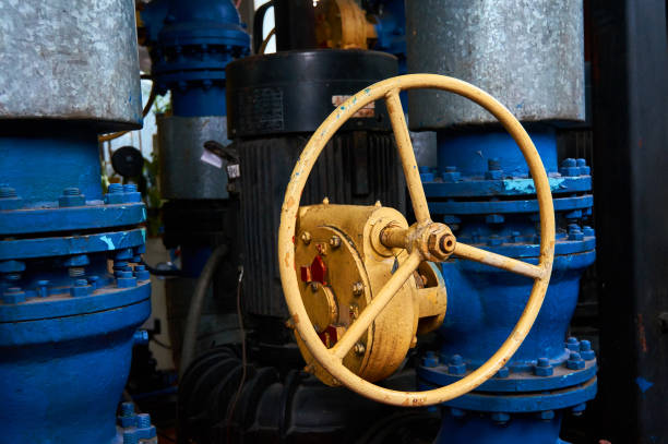 istock Valve with a yellow helm on the corpse. 1208112737
