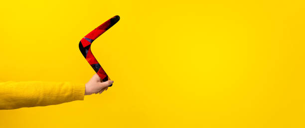 istock boomerang in female hand 1208113901