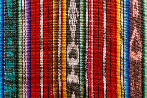 istock Traditional Mayan Guatemalan woven fabric 1208119752