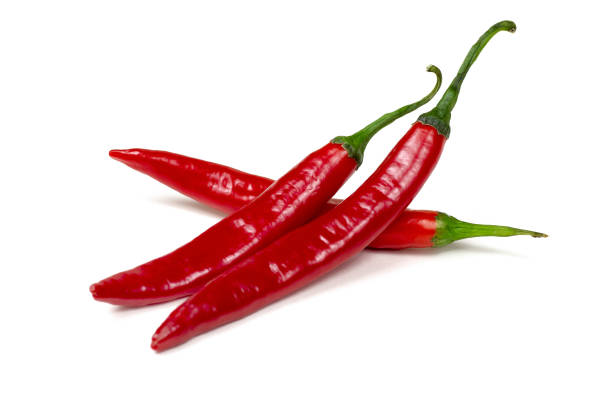 istock Fresh red hot chilli pepper isolated on a white background 1208122358