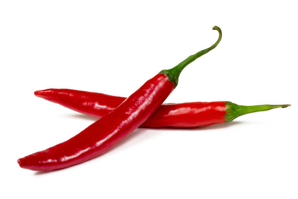 istock Fresh red hot chilli pepper isolated on a white background 1208123759
