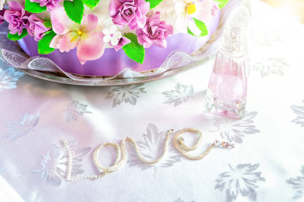 wedding bride attributes. Wedding day decoration. married