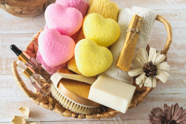 istock Natural cosmetics, body treatment, aroma therapy concept 1208132161