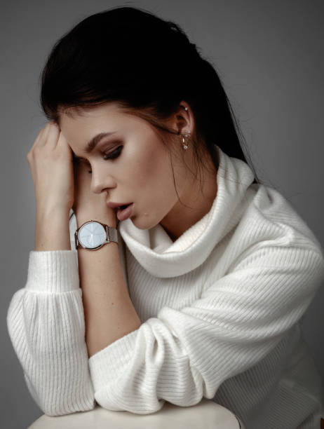 istock Studio shot of beautiful woman 1208143646