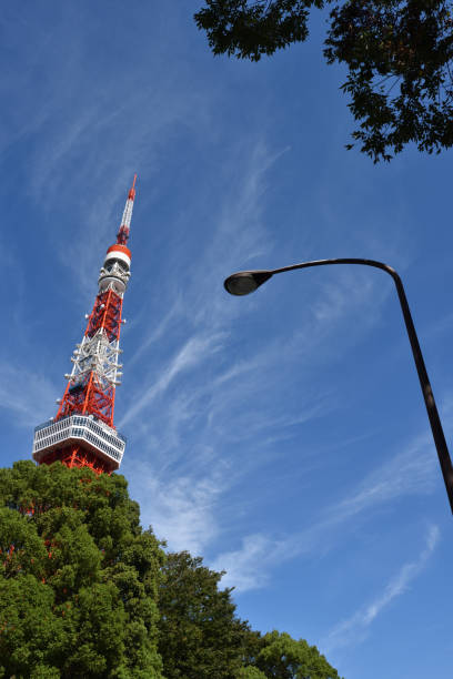 istock Tower and blue sky in Tokyo 1208144320