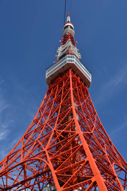 istock Tower and blue sky in Tokyo 1208144368