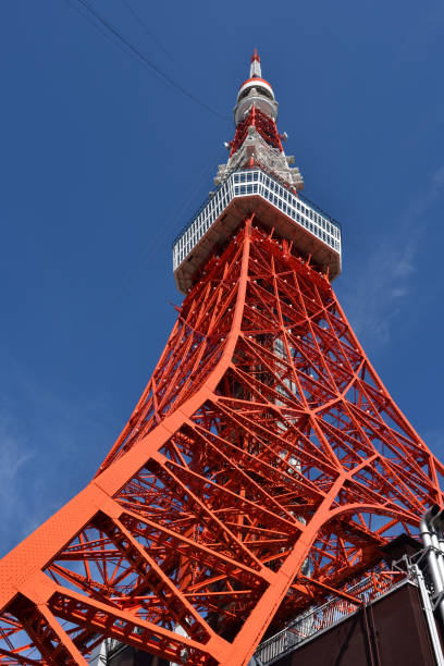 istock Tower and blue sky in Tokyo 1208144397