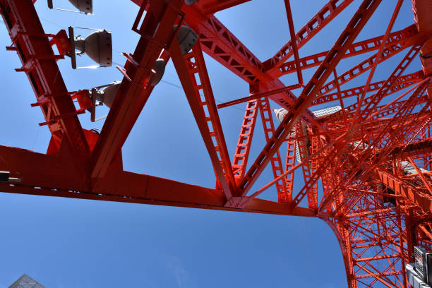 istock Tower and blue sky in Tokyo 1208144415