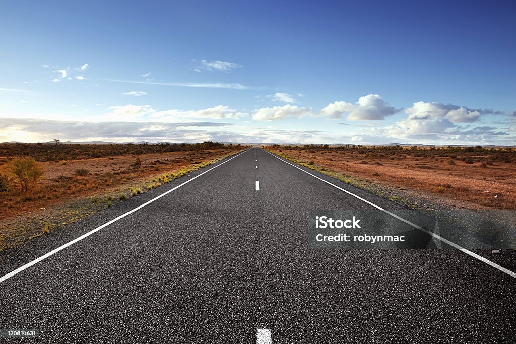 Open Road Highway in the Australian Outback.  Western New South Wales.  More Australian images:  http://robynm.smugmug.com/photos/175558603-L.jpg  Australia Stock Photo