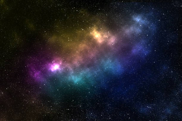 istock Abstract Space background with nebula and stars, night sky and milky way. 1208146674