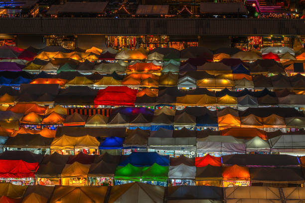 istock Train Night Market (Ratchada), Bangkok, Thailand 1208149803