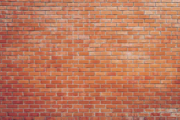 Photo of brick wall background and texture with copy space.