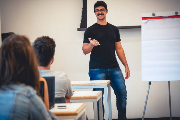 istock Group of university students at the classroom 1208156317