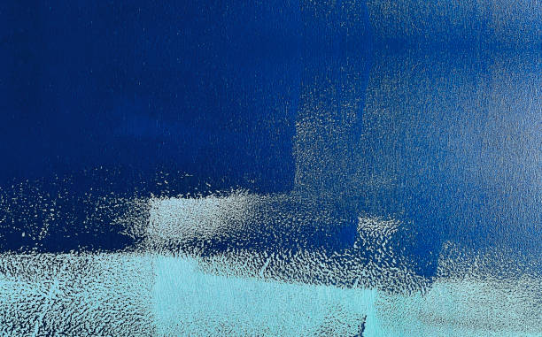 istock Blue Navy Color Painted on Grunge Wooden Background. Elements for Decorative and Design 1208157316