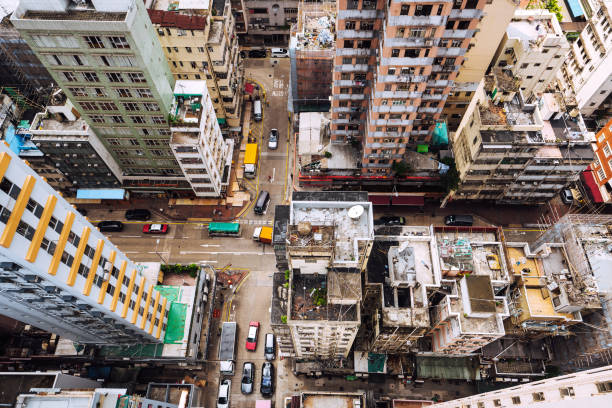 istock Top view of Hong Kong, Kowloon District 1208157657
