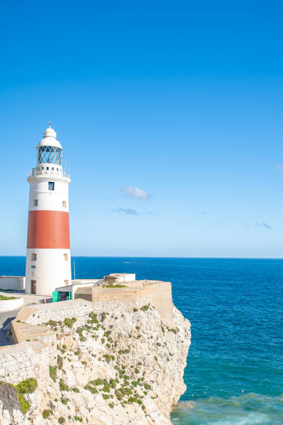 istock lighthouse on the seashore as a navigator for ships 1208157743