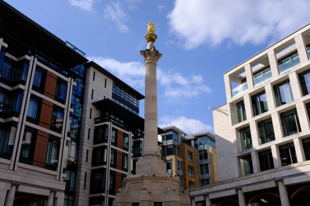 The Paternoster Square Column located in Paternoster Square London