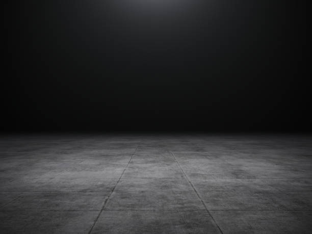 punto vacío iluminado fondo oscuro - spot lit fotografías e imágenes de stock
