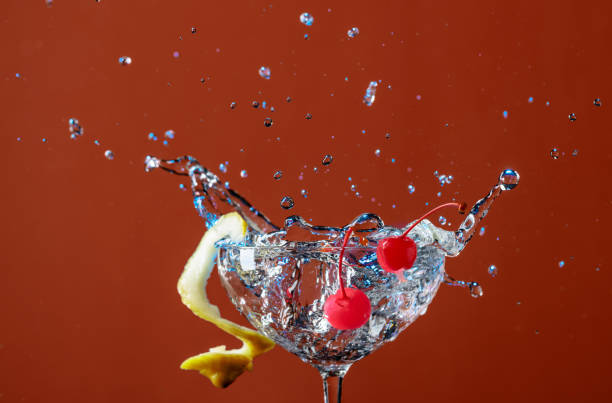 istock Cocktail with lemon and cherries. 1208171666