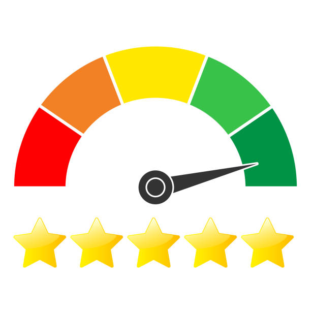 top Afgekeurd Duplicaat Customer Satisfaction Meter With Star Rating Vector Illustration Stock  Illustration - Download Image Now - iStock
