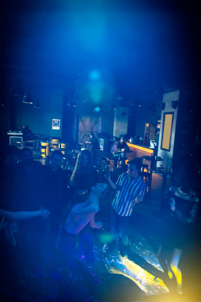Audience dancing in concert
