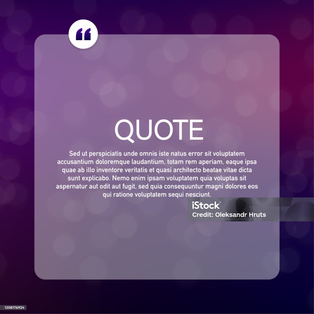 Quotes Background Vector Quote Background Vector Creative Modern Material Design Quote Template ...