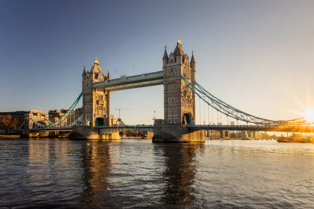 istock Spectacular Tower Bridge in London at sunset 1208178387