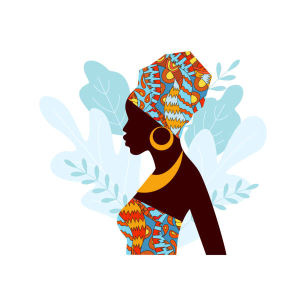 illustrations, cliparts, dessins animés et icônes de femme africaine dans le turban. - 3287