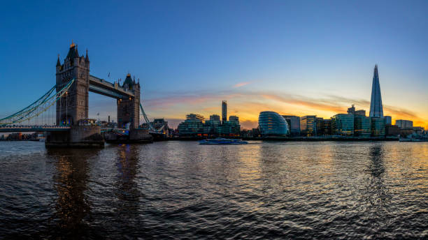 istock London Skyline with Tower Bridge at dawn 1208179975