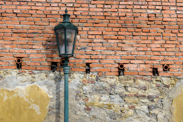 old street lamps isolated