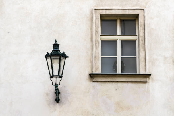 old street lamps isolated