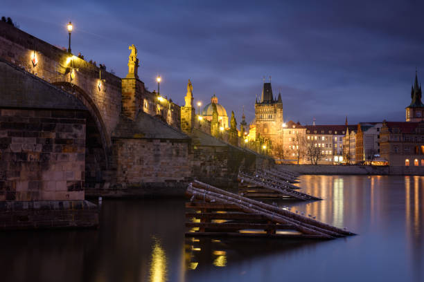 istock Prague city at night 1208182264