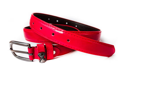 Shot of stylish rolled up belt.