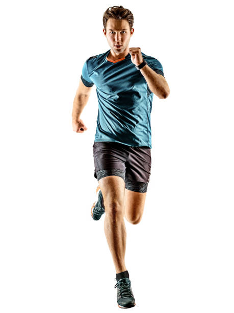 istock runner running jogger jogger young man isolated white background 1208185923