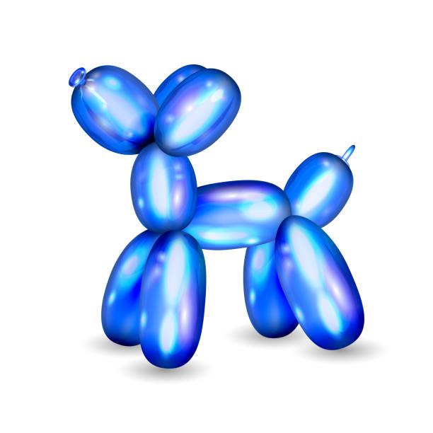 istock Air balloon dog realistic cute rubber toy 1208193399