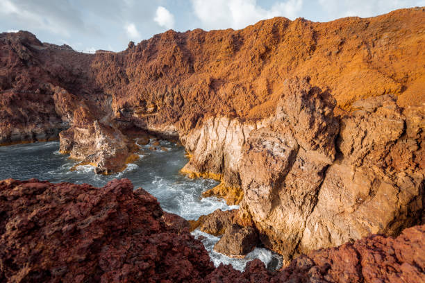 istock Rocky ocean coast on a sunset 1208193820