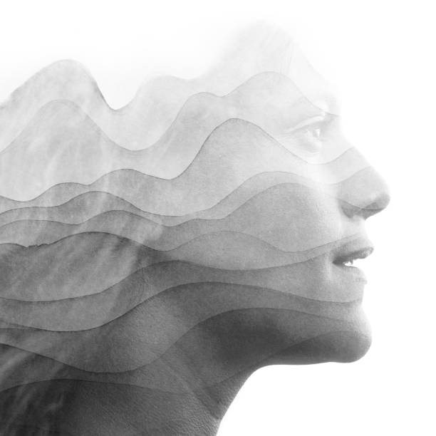 istock Paintography. A portrait combined with a painting 1208194864